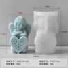 Molde de silicona para velas de aromaterapia de Jiahui Mei, diseño de angelito, para decoración navideña, molde de yeso para velas DIY