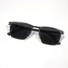 Óculos de Sol Masculinos Moda Transfronteiriça, Mesmo Estilo de Ic, Armação Grande Personalizada, Óculos de Sol Metálicos High-End Tendência para Mulheres, Shenzhen Eyewear