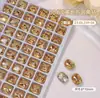 Maillard K9 Fondo Puntiagudo Diamante, Oval Brillante, Rectangular, Esquina Redondeada, Forma de Corazón, Diamante de Forma Irregular, Cristales de Colores Accesorios para Uñas