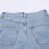 Ropa de Mujer 2026 Verano Nuevo Estilo Moda Europea y Americana Versátil Jeans de Pierna Ancha de Cintura Alta 6147120 Azul Claro