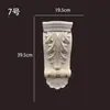 Columna Romana Estilo Europeo Madera Maciza Tallada Decoración Sencilla Estilo Europeo Cabeza de Columna Estilo Chino Viga de Soporte Soporte de Viga Almohadilla Gabinete de Chimenea Metabo