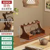 Estante para Tazas de Té, Estante de Almacenamiento para Mesa de Té, Estante de Exhibición Estilo Chino Tradicional, Estante de Exhibición para Juego de Té Pequeño y Tetera de Arcilla Púrpura para Mesa de Sala de Té