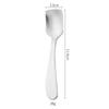 Cuchara Infantil de Acero Inoxidable 304 de Dibujos Animados Vajilla para Bebé Linda Cara Sonriente Cuchara Pequeña Creativa Tenedor para Fruta Cuchara para Postre Tenedor