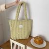 2755 estilo japonês estilo ocidental nuvem bolha flor saco de ombro feminino estudante simples bolsa de lona grande capacidade saco feminino