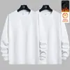 Envío RápidoSudadera con Cuello Redondo y Forro de Felpa para Hombre, Nueva Otoño/Invierno Ajuste Holgado Manga Larga Pulóver, Camiseta Básica Informal de Moda