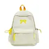 Mochilas Estilo Coreano para Estudiantes Universitarias, Estudiantes de Secundaria, Mochilas con Lazo Bordado de Corazón para Niñas, Mochilas Ligeras de Viaje para Mujeres