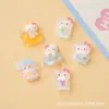 Cartão Pequeno Chá de Leite Desenho Animado Doraemon Acessórios de Resina Cola de Creme DIY Grampo de Cabelo Capa de Celular Pingente Decoração de Sapato Materiais