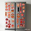 Imán para refrigerador de sala de estar con feliz inauguración de la casa, palabra de la suerte, ceremonia creativa para el nuevo hogar, suministros de decoración creativos para mudanzas