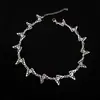 Collar de Clavícula con Diseño de Corazón Hueco Estilo Frío Simple Hip Hop Genial Atractivo para Mujeres