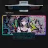 Fábrica Fonte Colorido RGB Graffiti Parede Fundo Menina-Temático Luminoso Mouse Pad Grande Teclado Pad Antiderrapante Mesa Mat