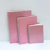 Caderno de Folhas Soltas com Glitter Colorido Caderno com Espiral Removível A4A5B5 Bloco de Notas Caderno Caderno de Linha Horizontal