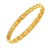 Teum Xi Yin Venta Caliente Moda Retro Línea Fina Desmontable Pulsera Magnética de Cobre Rojo Antiguo Pulsera de Aleación