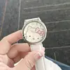 Nuevo Reloj Estilo Coreano Lindo para Niños Niñas Dibujos Animados Gato KT Electrónico Estudiantes de Primaria y Secundaria Niñas Reloj de Cuarzo Venta al por Mayor