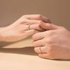Anillo de pareja amor infinito anillo abierto entrelazado simple de nicho Moda anillo de Mobius para hombre y mujer