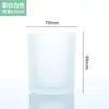 Vaso de vela de aromaterapia de vidrio DIY taza de vela casera esmerilada con tapa portavelas creativo vaso de vidrio taza vacía adornos