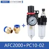 Processador de Fonte de Ar Compressor de Ar Processador de Fonte de Ar Válvula Redutora de Pressão Tripla de Ar Afc2000 Separação de Óleo e Água