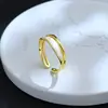 Anel Aberto de Camada Dupla com Esmalte Drip Glaze, Fashion e Único, Anel para Dedo Indicador com Design Nicho Estilo Ins, Anel de Luxo Leve de Alta Qualidade