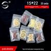 Saco Plástico Transparente Fosco com Fundo Plano 15*22 para Embalagem de Alimentos para Assar, Lanches Secos, Saco Plástico Selado Atacado