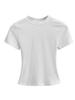 Transfronterizo Europeo y Americano 2025 Básico Cuello Redondo Manga Corta Elástico Ajustado Hombro Camiseta de Mujer Elástico Ajustado Manga Corta Top