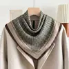 Lenço quadrado étnico de 70% algodão e linho, lenço de pescoço feminino estilo coreano, lenço de cabeça fino, lenço de veludo