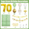 Paquete de Banderín con Bandera de Globo Digital Verde Oliva Nuevo de 32 Pulgadas Transfronterizo Decoración para Fiesta de Cumpleaños de Niños y Adultos