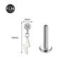 Novo piercing lábio unha 0,9 dentes F136 liga de titânio lua raio cone piercing lábio piercing orelha tragus zircônia 5A