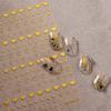 TENSOR Nueva Tecnología Delgada Resistente Calcomanía para Uñas Emboss Libro Rojo Pequeño Explosiones Uñas Bronceado Plata Joyería M047 Oro Rosa
