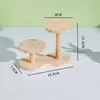 Prateleira de Armazenamento para Mesa de Escritório Madeira Maciça Camadas Caixa Surpresa Exibição Suporte para Figuras de Escritório Joias Prateleira para Flores Pequena