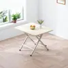 Mesa de comedor plegable, mesa pequeña para uso doméstico, mesa plegable simple para viviendas de alquiler, mesa portátil para exteriores para instalar puestos y comer