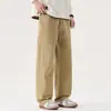 Pantalones Casuales para Hombre 2026 Otoño/Invierno Algodón Transpirable Sueltos Cómodos Versátiles Casuales Modernos Americanos High Street Pantalones Rectos para Hombre