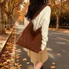 Bolso de Hombro Retro de Gran Capacidad Personalizado para Mujer con Temperamento Moderno Versátil Bolso Cruzado de Moda Bolso Tote con Estampado de Leopardo para Damas