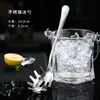 Balde de gelo em aço inoxidável, design elegante, adequado para bares, champanhe, uso comercial, cerveja, vinho tinto e uso doméstico; um pequeno balde de gelo criativo para fazer cubos de gelo