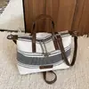 Bolso de mano de gran capacidad con bloques de color transfronterizo 2026 nuevo bolso cruzado de moda bolso de hombro texturizado para el trabajo bolso tipo bollo