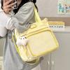 Bolso Cruzado Transparente de Hombro Estilo Japonés Estilo Académico Bolsa de Chica Suave Gran Capacidad Bolso de Hombro