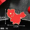 Insígnia de metal de bandeira vermelha cinco estrelas mapa do amor insígnia de caractere chinês broche comemorativo do Dia Nacional acessórios de pino de estudante
