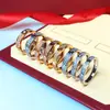 Anillo de Gipsofila Kajia Diamante Celebridad de Internet Anillo de Pareja de Acero de Titanio Joyería para Mujer Anillo de Diamante Clásico Eterno