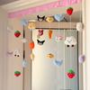 Cortina Decorativa Familiar Cálida Cortina Divisoria Cortina Refugio Cortina de Dormitorio sin Perforaciones Baño Hogar