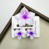 Set de Frangipani Más Vendido en Europa y América Pinza Cruzada Pasador de Flor para el Cabello Moda Femenina Clip de Tiburón para la Parte Trasera de la Cabeza Accesorio para el Cabello
