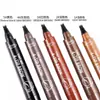 Lápiz de Cejas de Cuatro Puntas, Impermeable, Larga Duración, No se Desvanece, Lápiz Natural para Cejas Salvajes para Mujeres, Herramienta para Dar Forma a las Cejas, Crea Pestañas Definidas