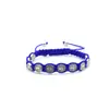 Pulsera trenzada con cuentas de aleación y cordón de algodón ajustable, estilo transfronterizo popular en Europa y América, joyería con cuentas redondas para hombres y mujeres
