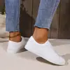 Otoño 2025 Nuevos Zapatos Planos Blancos de Encaje para Exportación Talla Grande para Mujer Zapatos con Paneles de Cuero Zapatos Casuales Negros para Estudiantes para Mujer
