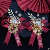 Ramillete de novia para novio, boda, conjunto completo chino, familia, padres, padrino, dama de honor, tapete para invitados, variedad de opciones