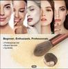 Set Transfronterizo de 13 Piezas de Brochas de Maquillaje, Verde Marrón, Marrón, Set de Brochas Suaves de Cerdas que No se Caen, Sombra de Ojos Polvo Suelto