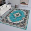 Alfombra de Terciopelo Cristal Transfronteriza Alfombra Persa Resistente a la Suciedad Antideslizante Alfombra Completa para el Hogar Dormitorio Sala de Estar Sofá Mesa de Centro