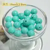 Cuentas Redondas de Gelatina Color Crema de 14 mm, Coloridas, para Manualidades DIY, Cadena de Teléfono Móvil, Accesorios de Joyería, Tocado, Pendientes, Collar, Dulce