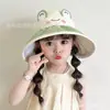 Nuevo Sombrero de Sol con Protección UV para Niños Capibara, Sombrero de Pescador de Ala Ancha Abierto en la Parte Superior de Verano, Sombrero de Sol de Dibujos Animados Lindo de Secado Rápido