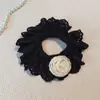 El Estilo Coreano es Impresionante~~ Estilo Hada de Gama Alta Mismo Estilo de Dongdaemun Scrunchie de Flor de Rosa con Diadema de Encaje Hueco