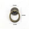 Manija de anillo estilo europeo para cajón, manija de anillo de un solo agujero para gabinete, armario, manija para puerta de armario, herraje para dormitorio infantil