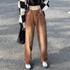Jeans de Tiro Alto de Pierna Ancha Estilo Americano 2026 para Mujer, Nuevo Diseño Marrón, Corte Recto Holgado, Adelgazantes, Pantalones de Moda hasta el Suelo