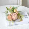 Flores Falsas, Ramos Artificiales, Rosas Pequeñas Frescas Cepilladas, Hortensias, Flores de Seda, Flores de Plástico, Flores Secas, Ramos, Decoraciones de Boda